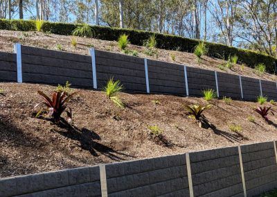 Timber Look Concrete Sleeper used for Garden Bed | Concrete Coast Sleepers & Fencing