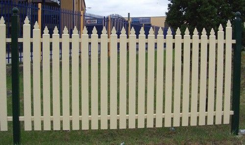Cream Picket Fence | Concrete Coast Sleepers & Fencing Nowra - Sydney