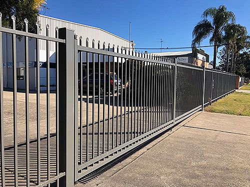 Grey Security Fence | Concrete Coast Sleepers & Fencing Nowra - Sydney
